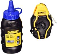 DEWALT DWHT47257L Compact Chalk Reel Kit 4 Oz Container of Blue Chalk