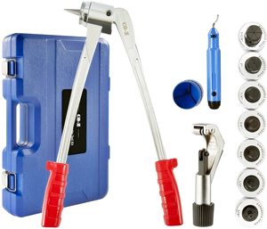 CO-Z 11pc Tube Expander Tool Kit with Pipe Cutter, Deburring Tool, Chamfering Tool